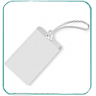 Luggage Tag Laminating Pouches (with slot - on short side)  Size (2-1/2" x 4-1/4") (Box of 100)